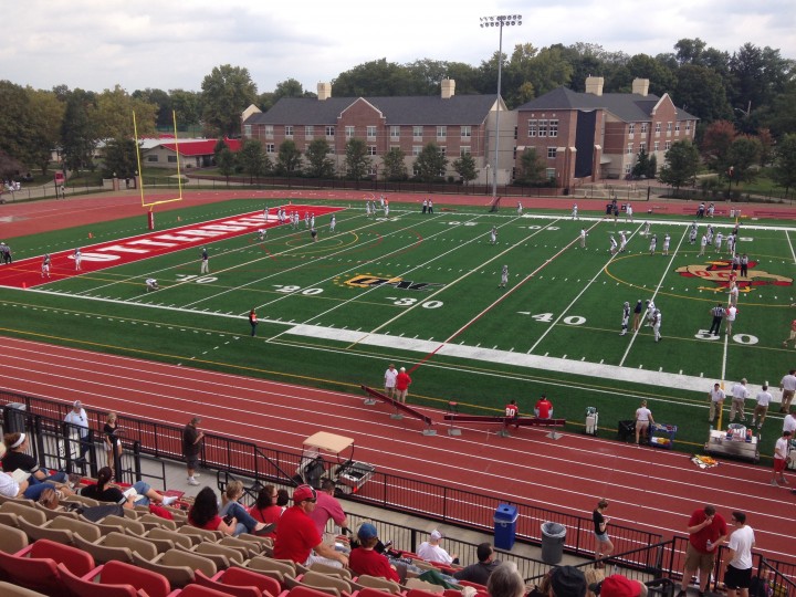 Otterbein University synthetic turf renovation at Memorial Stadium