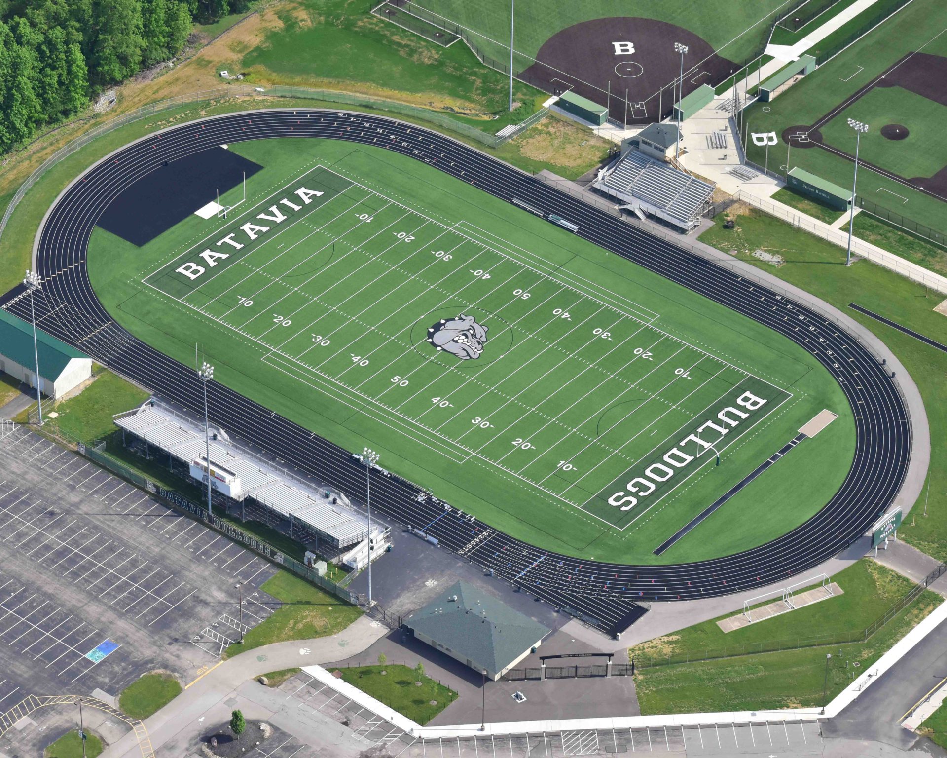 Aerial Image of Batavia Synthetic Turf Football FieldFootball